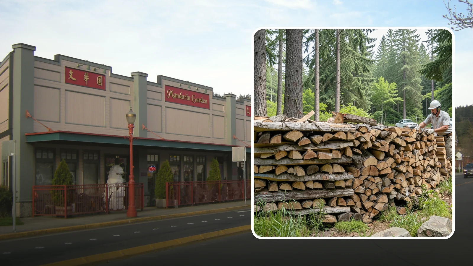 Full Cord Firewood in Issaquah, King County, WA - A full cord of seasoned firewood, the standard measure for a season of dependable home heating.