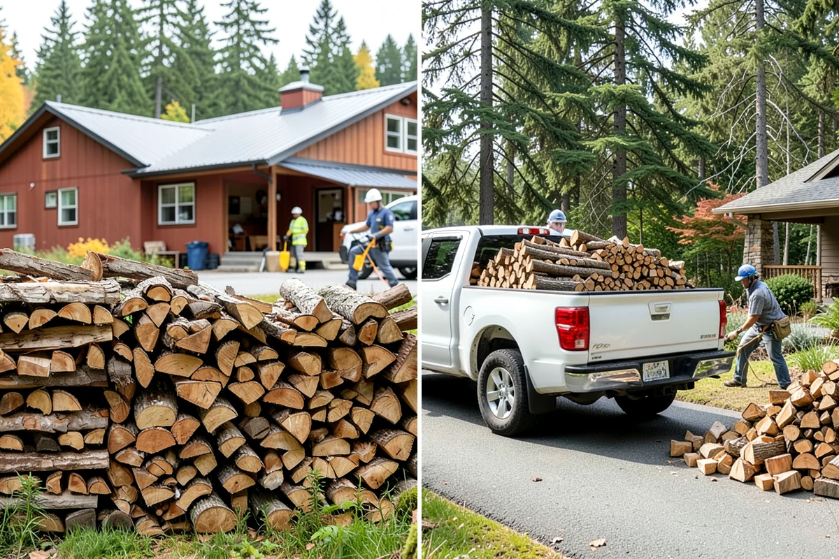 Full Cord Firewood in Lake Forest Park, King County, WA - Order your full cord and set a delivery day