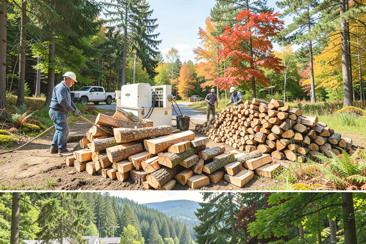 Full Cord Firewood in Lake Forest Park, King County, WA - Buy a full cord in late summer or early fall so it is stacked and settled before winter.