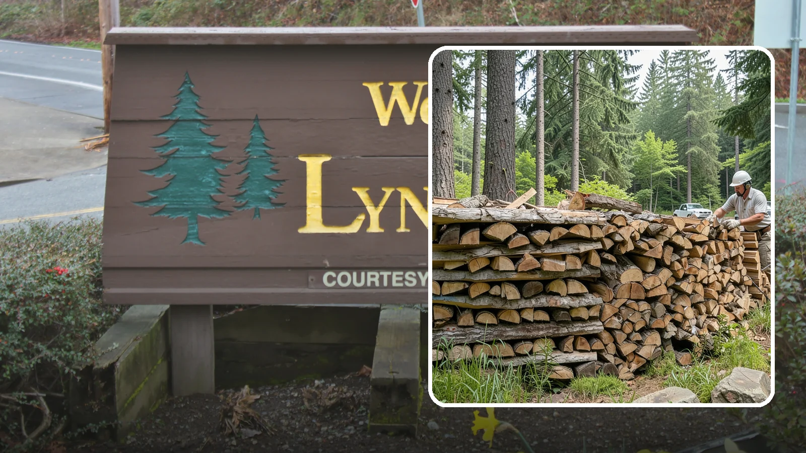 Full Cord Firewood in Lynnwood, Snohomish County, WA - A full cord of seasoned firewood, the standard measure for a season of dependable home heating.