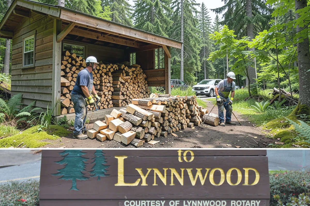 Full Cord Firewood in Lynnwood, Snohomish County, WA - Buy a full cord in late summer or early fall so it is stacked and settled before winter.