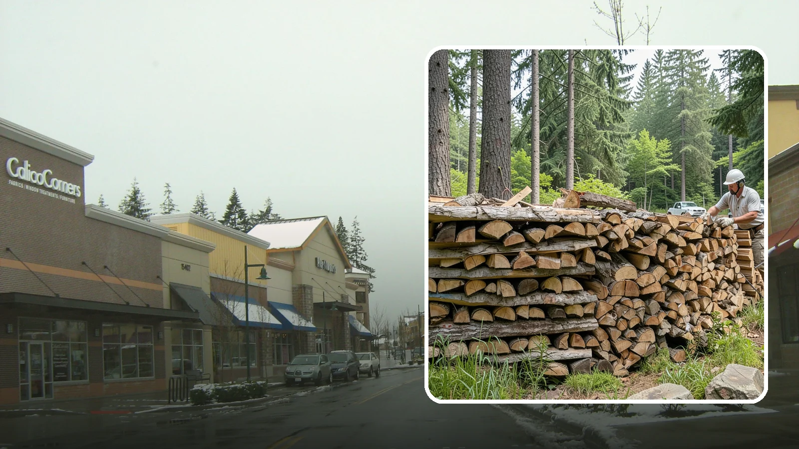 Full Cord Firewood in Mill Creek, Snohomish County, WA - A full cord of seasoned firewood, the standard measure for a season of dependable home heating.