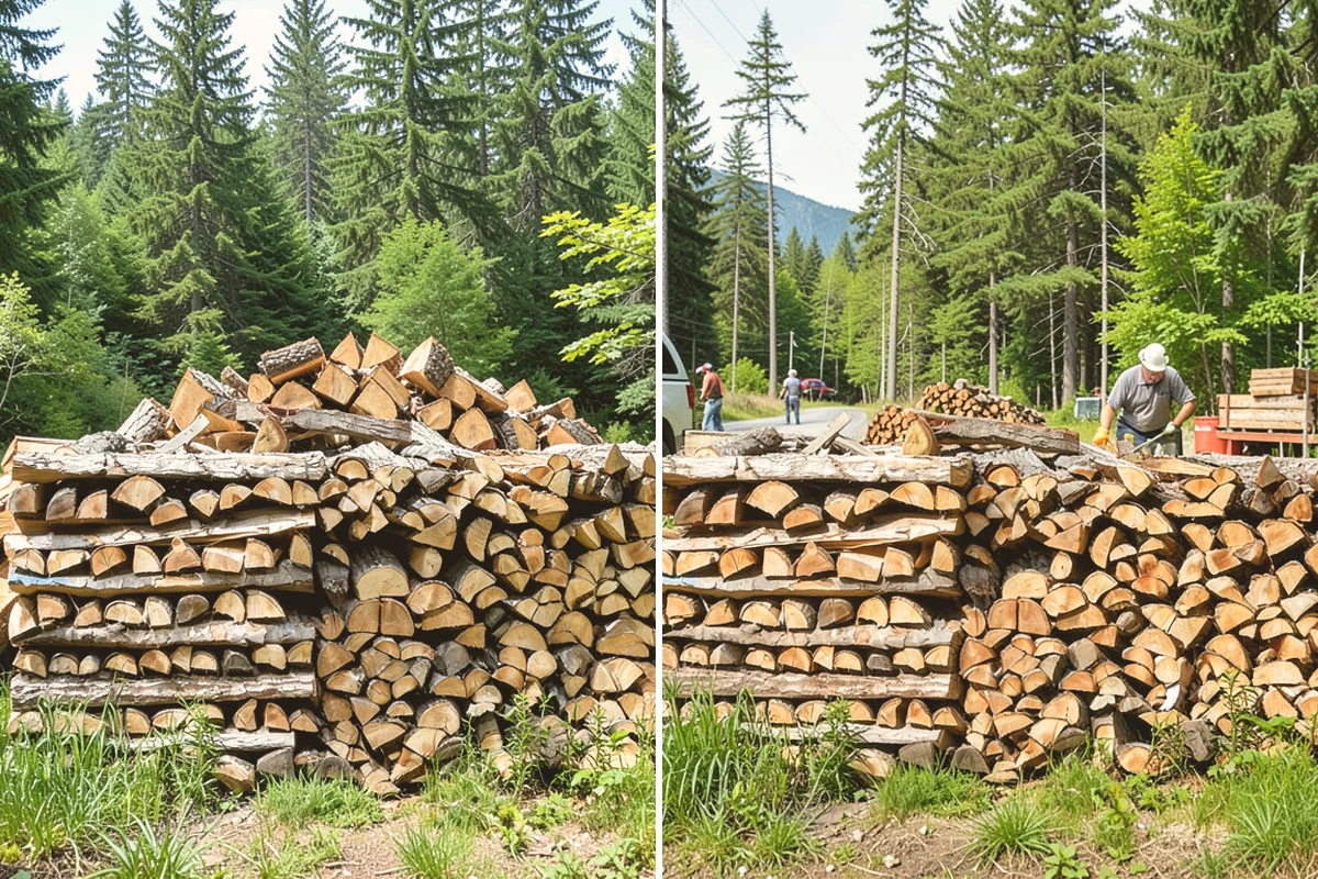 Full Cord Firewood in Milton, King County, WA - Order your full cord and set a delivery day