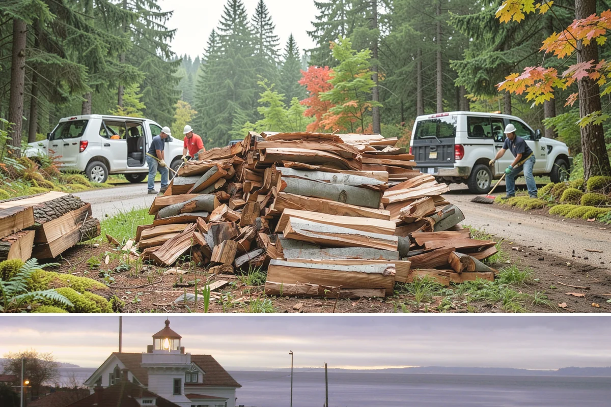 Full Cord Firewood in Mukilteo, Snohomish County, WA - Buy a full cord in late summer or early fall so it is stacked and settled before winter.