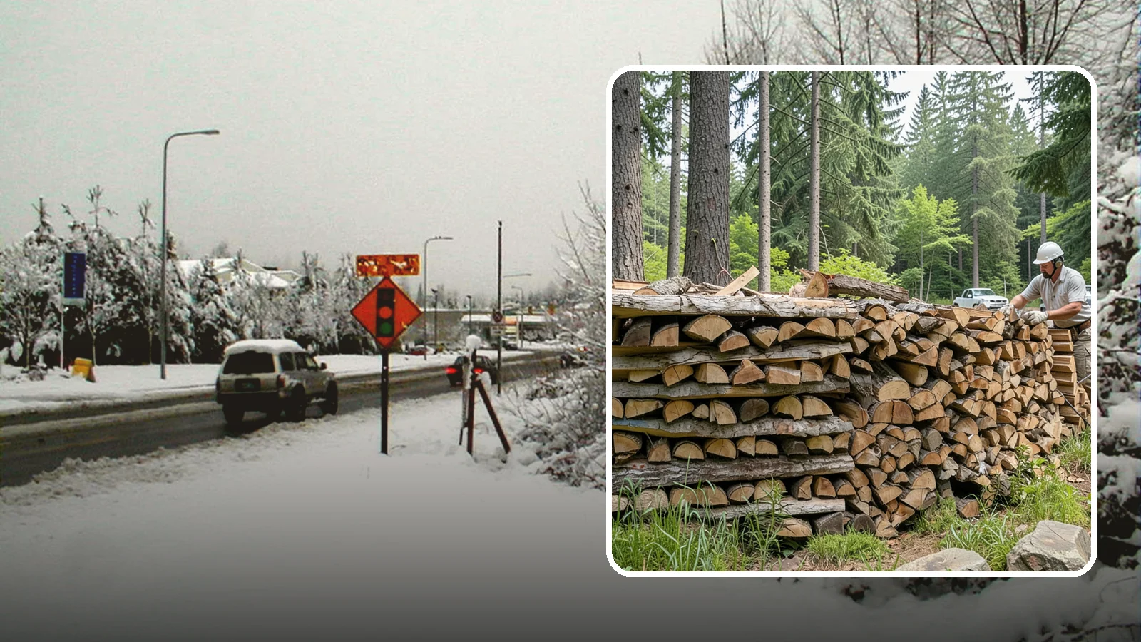 Full Cord Firewood in Newcastle, King County, WA - A full cord of seasoned firewood, the standard measure for a season of dependable home heating.