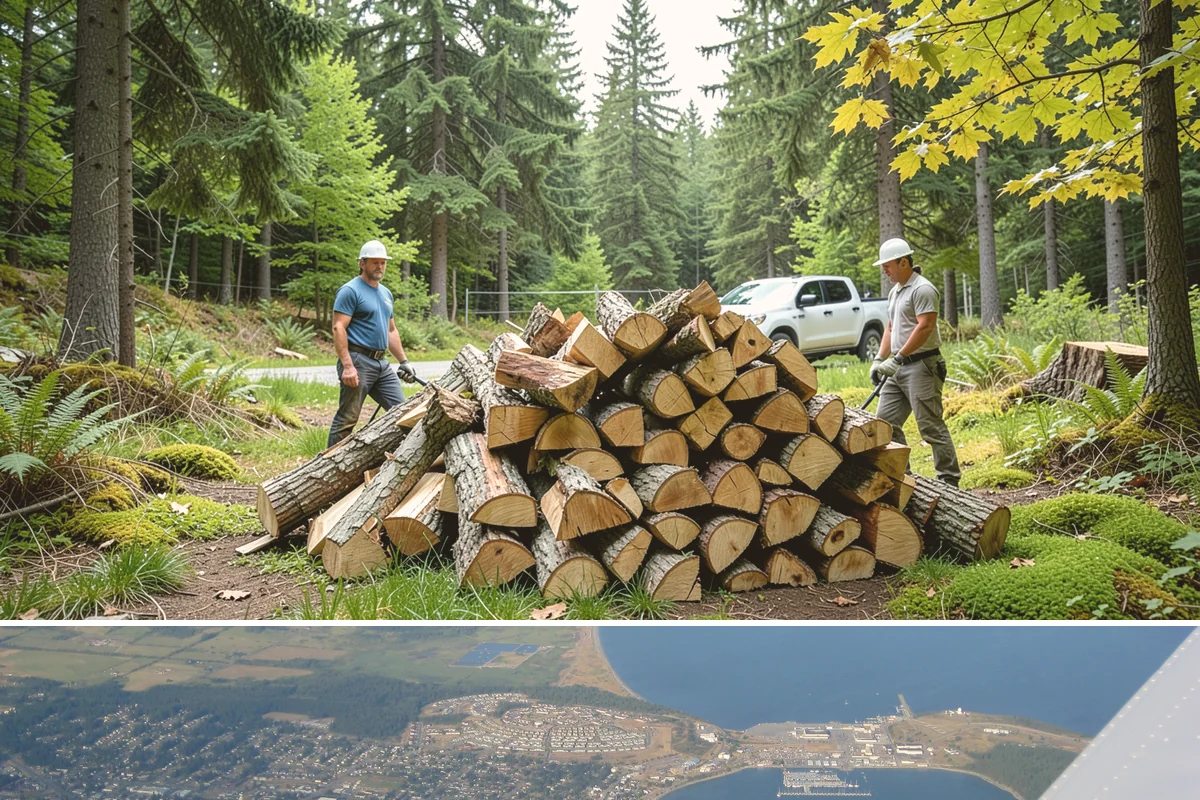 Full Cord Firewood in Oak Harbor, Island County, WA - Buy a full cord in late summer or early fall so it is stacked and settled before winter.