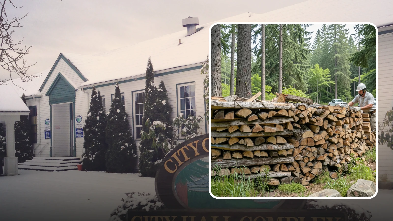 Full Cord Firewood in Pacific, King County, WA - A full cord of seasoned firewood, the standard measure for a season of dependable home heating.