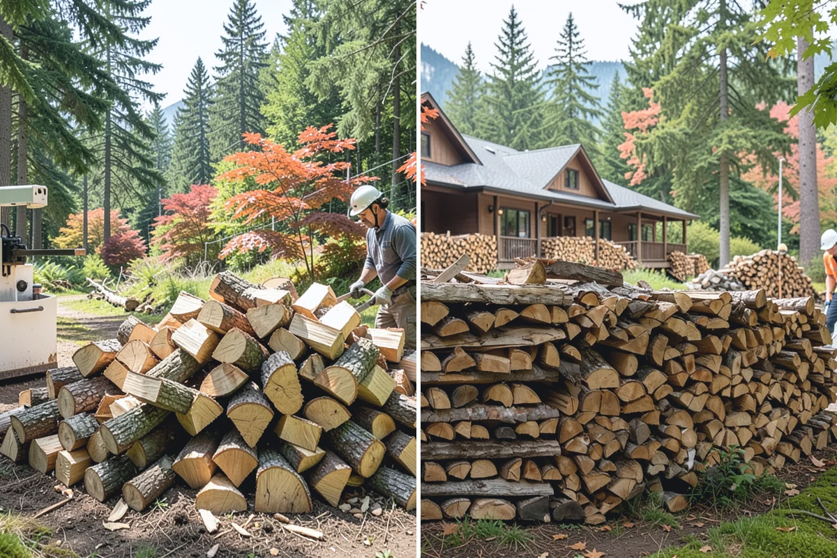Full Cord Firewood in Redmond, King County, WA - Order your full cord and set a delivery day