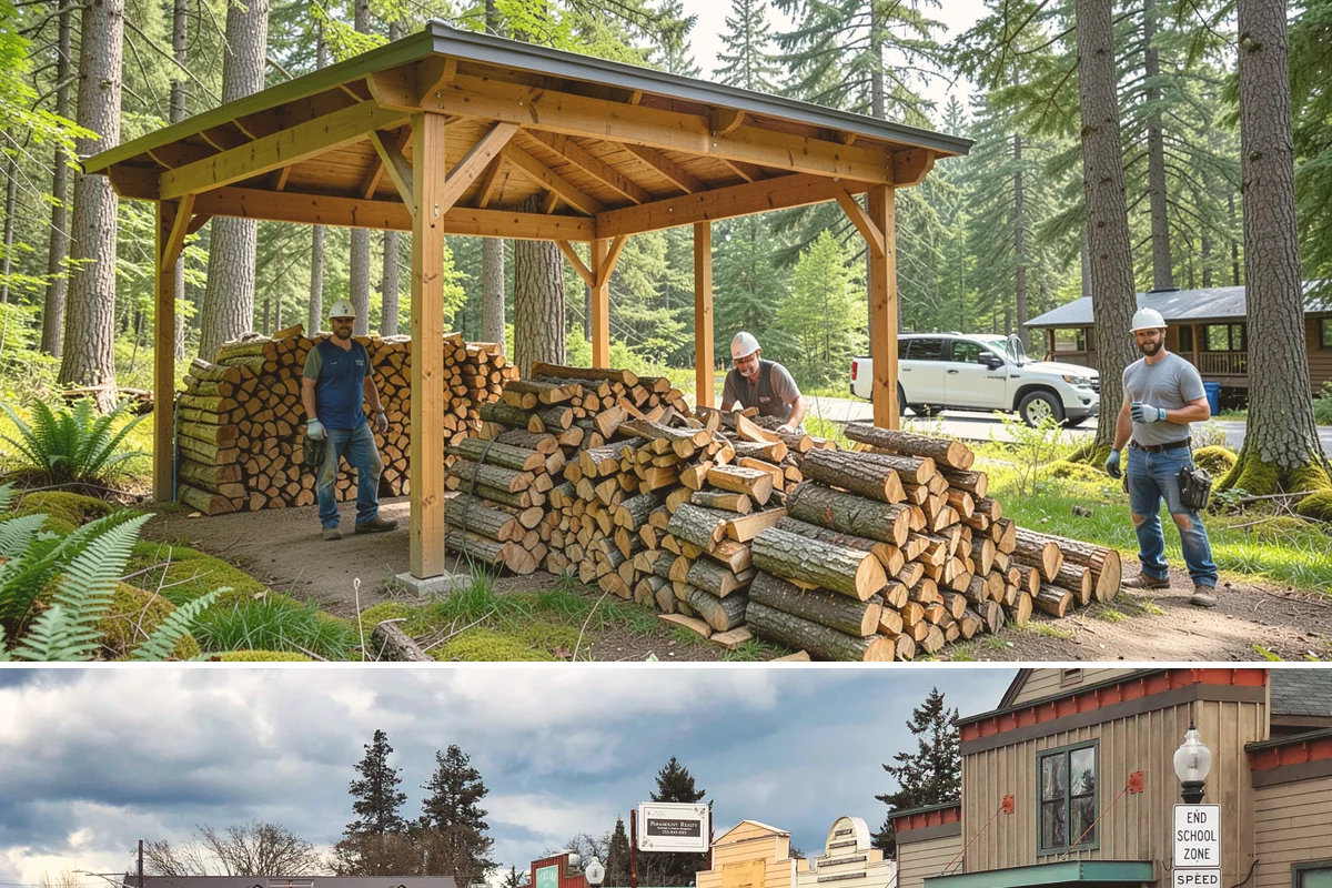 Full Cord Firewood in Roy, Pierce County, WA - Buy a full cord in late summer or early fall so it is stacked and settled before winter.
