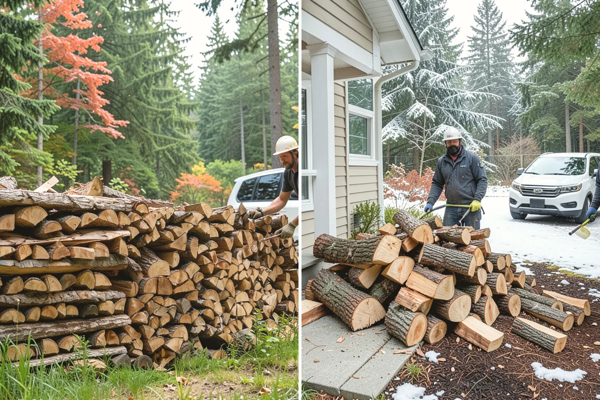 Full Cord Firewood in Ruston, Pierce County, WA - Order your full cord and set a delivery day