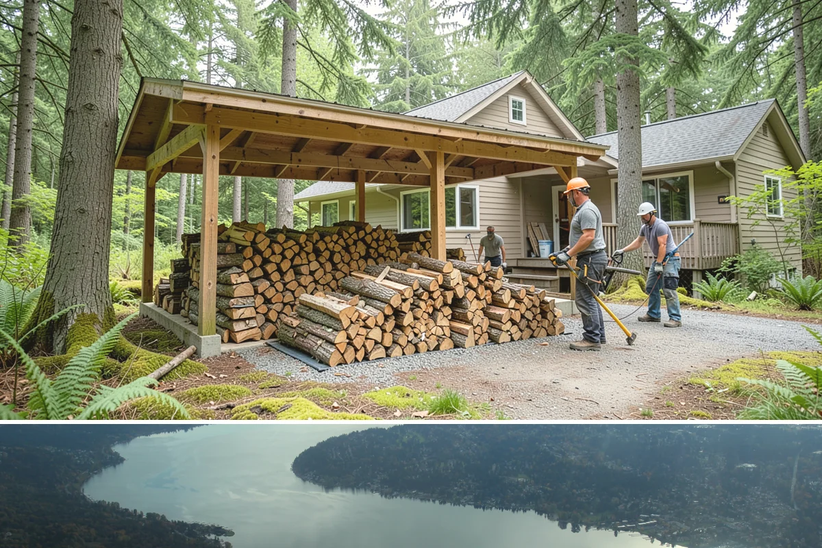 Full Cord Firewood in Sammamish, King County, WA - Buy a full cord in late summer or early fall so it is stacked and settled before winter.