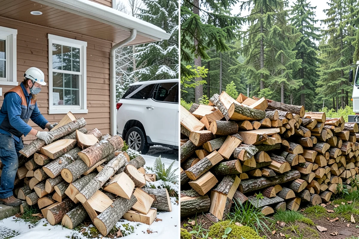 Full Cord Firewood in SeaTac, WA - Order your full cord and set a delivery day