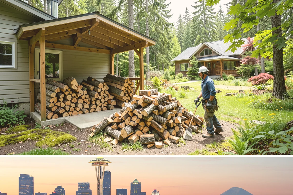 Full Cord Firewood in Seattle, King County, WA - Buy a full cord in late summer or early fall so it is stacked and settled before winter.