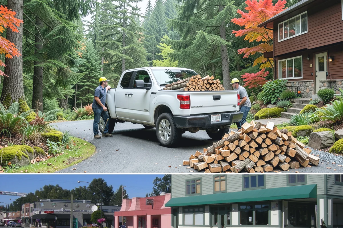 Full Cord Firewood in Snoqualmie, King County, WA - Buy a full cord in late summer or early fall so it is stacked and settled before winter.