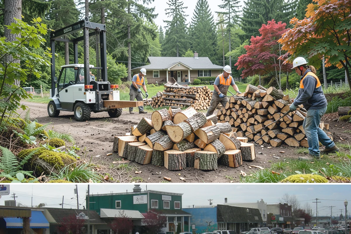 Full Cord Firewood in Stanwood, Snohomish County, WA - Buy a full cord in late summer or early fall so it is stacked and settled before winter.