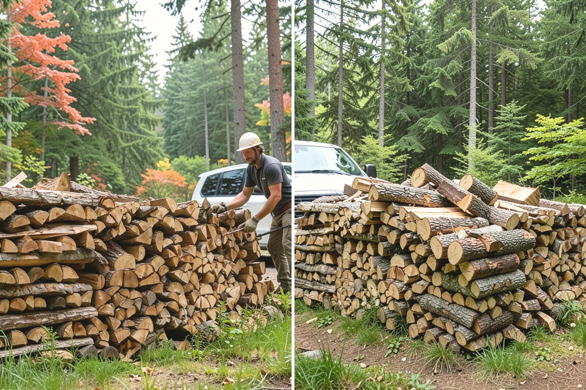 Full Cord Firewood in Steilacoom, Pierce County, WA - Order your full cord and set a delivery day