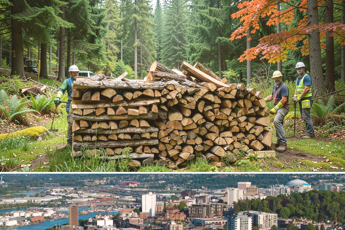 Full Cord Firewood in Tacoma, Pierce County, WA - Buy a full cord in late summer or early fall so it is stacked and settled before winter.