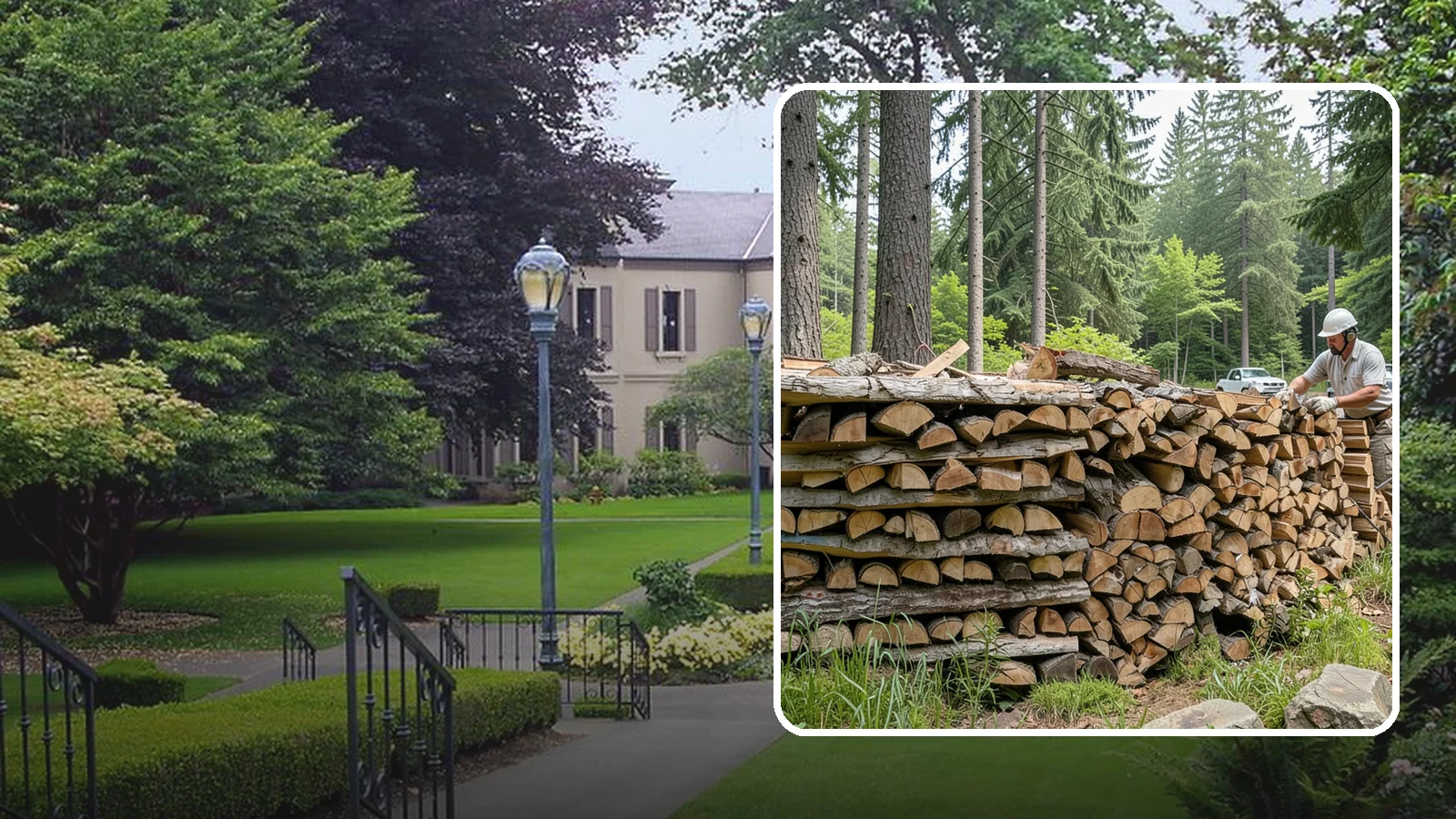 Full Cord Firewood in Woodinville, King County, WA - A full cord of seasoned firewood, the standard measure for a season of dependable home heating.