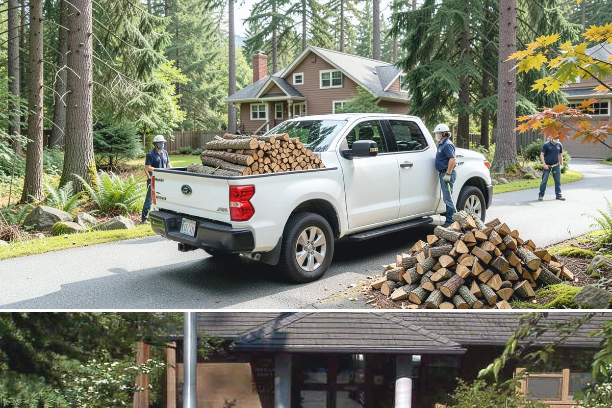 Full Cord Firewood in Yarrow Point, King County, WA - Buy a full cord in late summer or early fall so it is stacked and settled before winter.