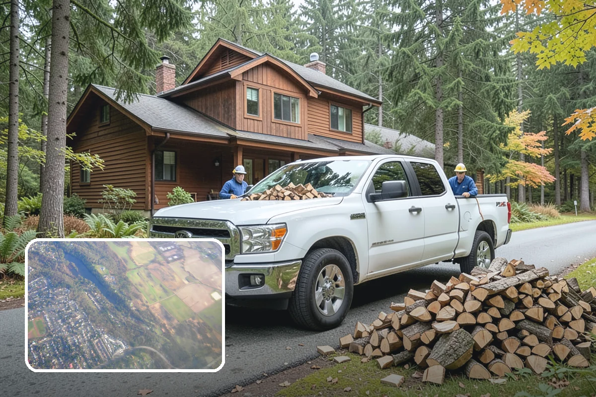 Fully Seasoned Firewood in Algona, King County, WA - Ready to burn on delivery day