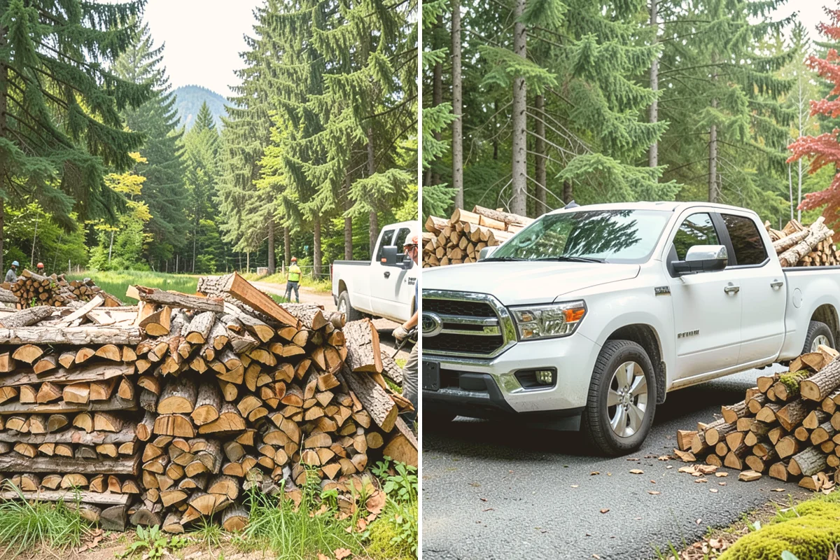 Fully Seasoned Firewood in Eatonville, Pierce County, WA - Wood is split and stacked for extended curing