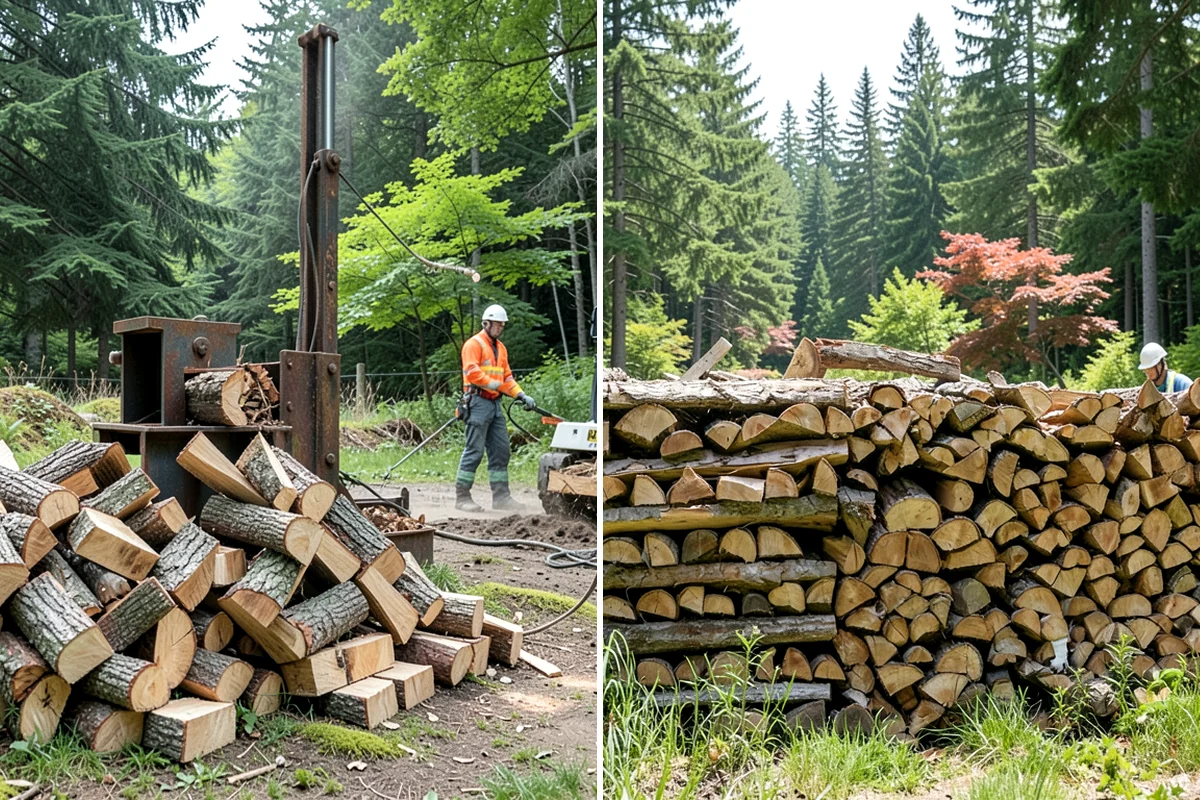 Fully Seasoned Firewood in Federal Way, King County, WA - Wood is split and stacked for extended curing
