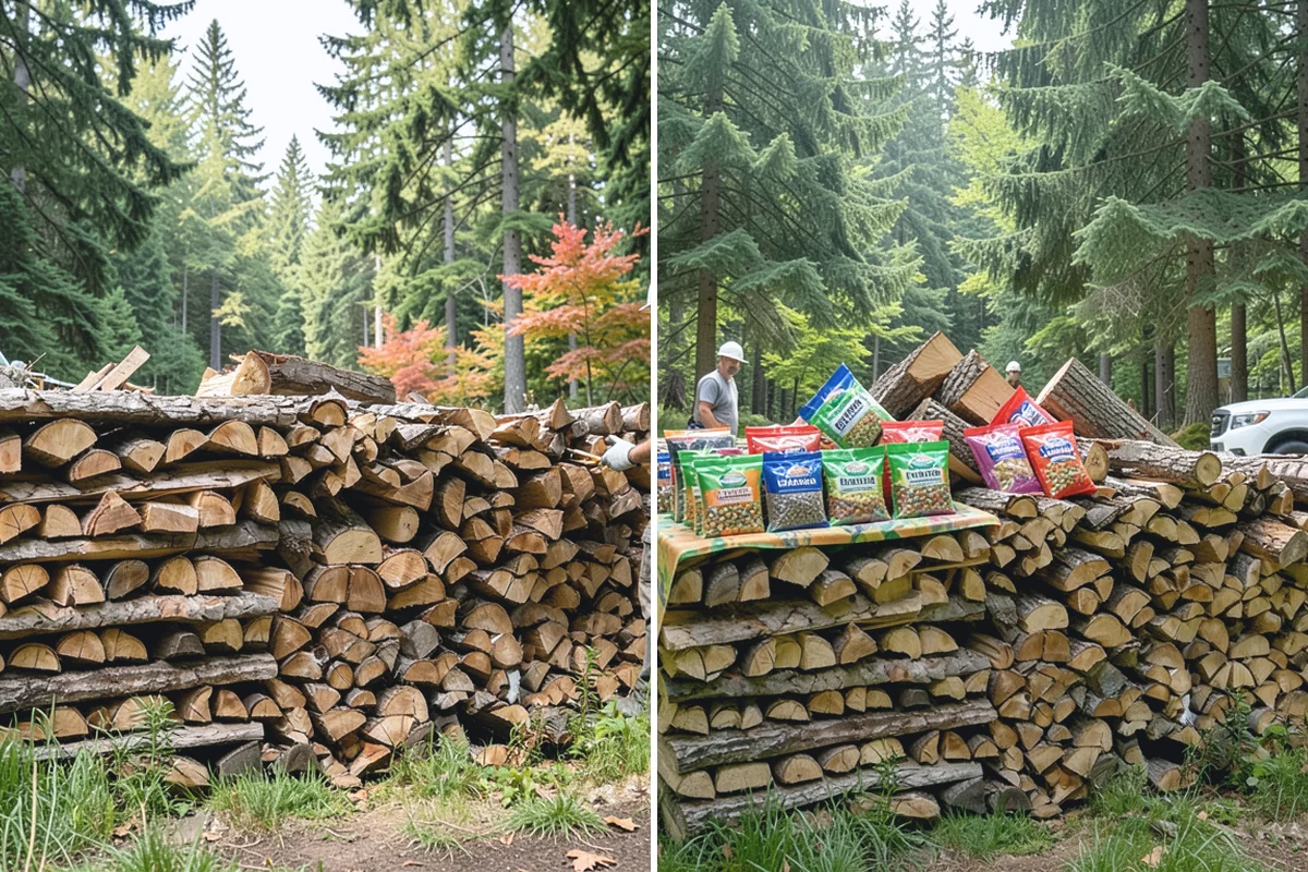 Fully Seasoned Firewood in Granite Falls, Snohomish County, WA - Wood is split and stacked for extended curing