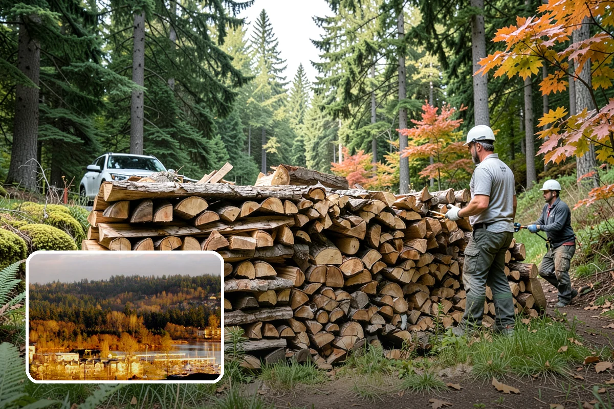 Fully Seasoned Firewood in Kenmore, King County, WA - Ready to burn on delivery day