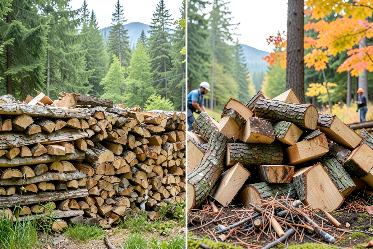 Fully Seasoned Firewood in Lakewood, Pierce County, WA - Wood is split and stacked for extended curing