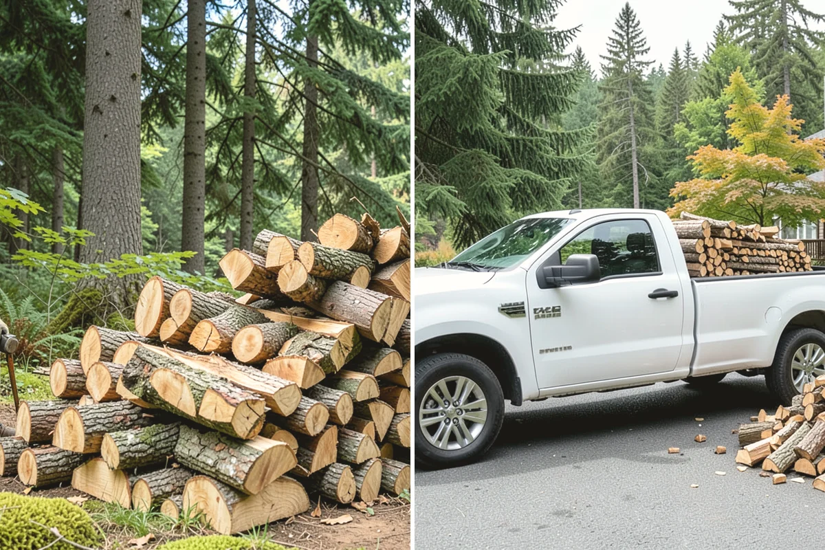 Fully Seasoned Firewood in Mountlake Terrace, WA - Wood is split and stacked for extended curing