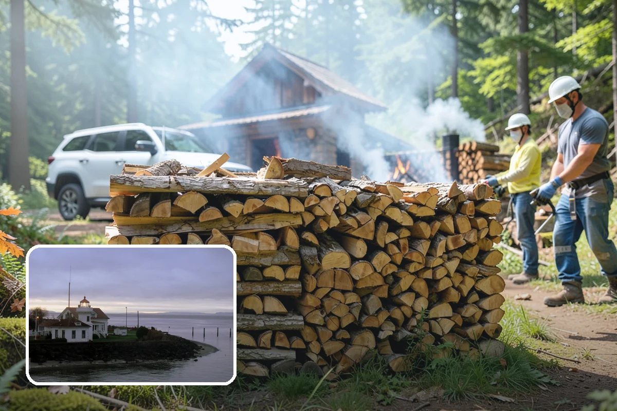 Fully Seasoned Firewood in Mukilteo, Snohomish County, WA - Ready to burn on delivery day