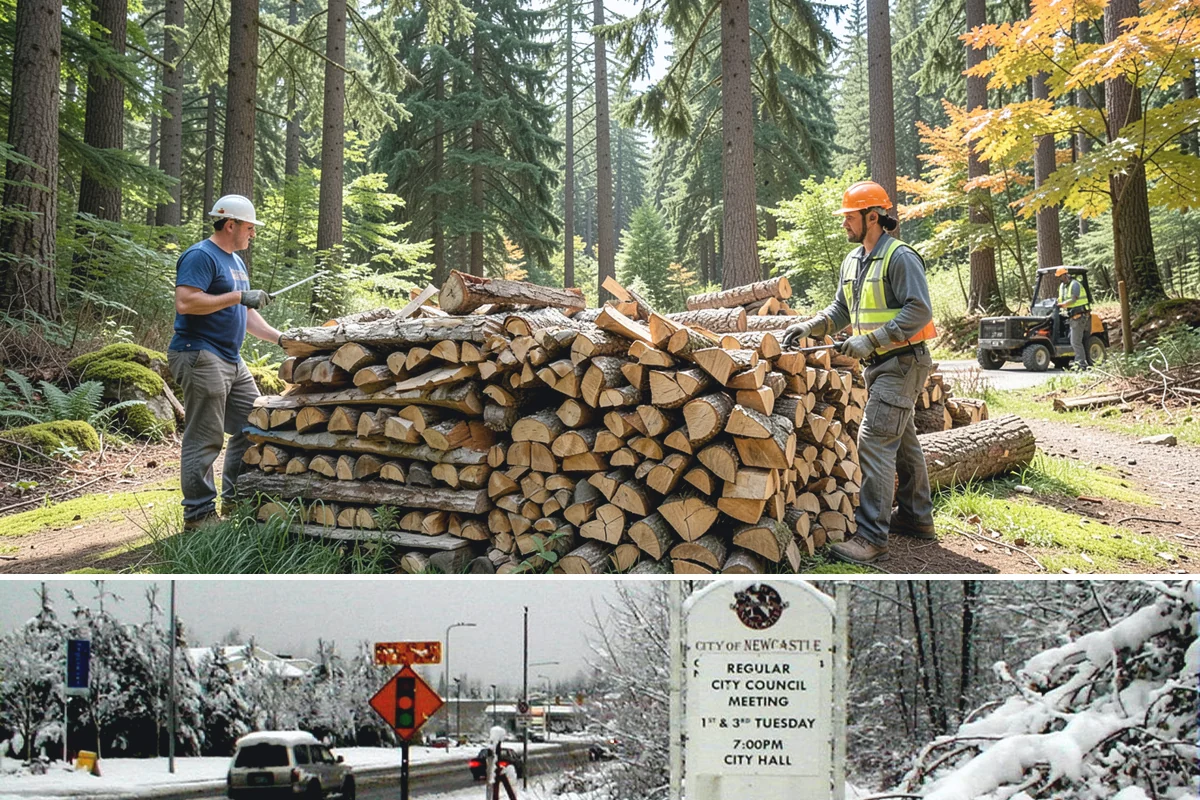 Fully Seasoned Firewood in Newcastle, King County, WA - Best secured in early fall before heating-season demand tightens supply of fully cured stock.