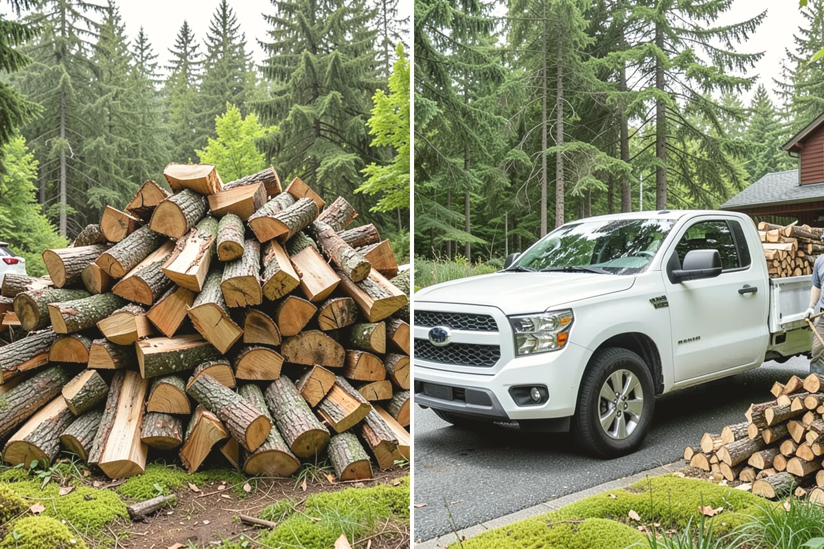 Fully Seasoned Firewood in Ruston, Pierce County, WA - Wood is split and stacked for extended curing