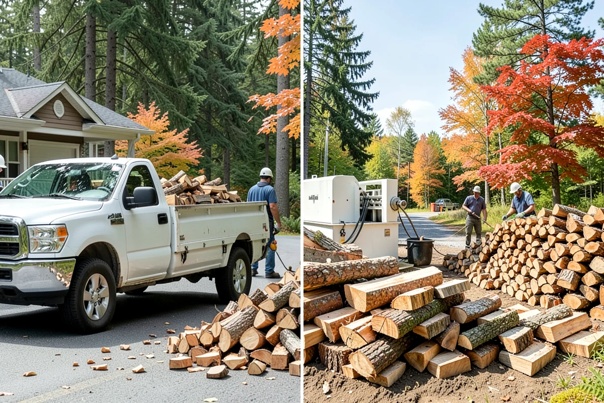 Fully Seasoned Firewood in Seattle, King County, WA - Wood is split and stacked for extended curing