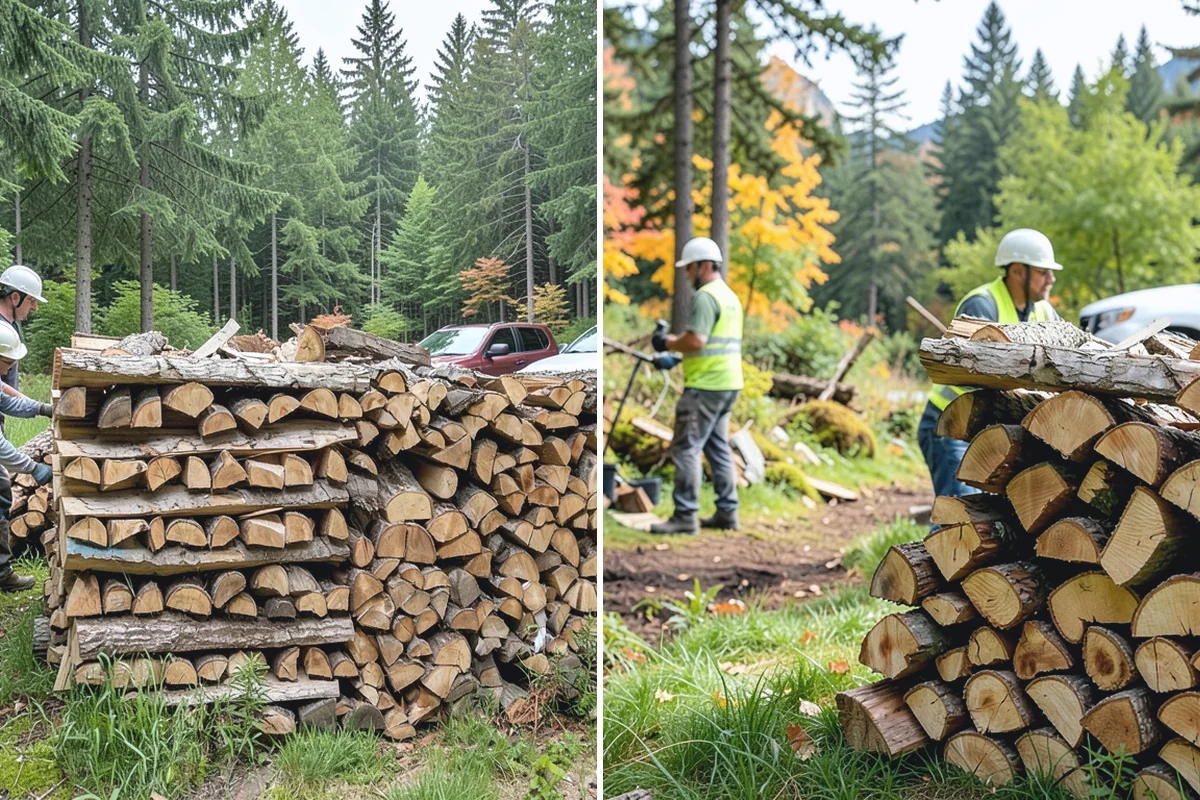 Fully Seasoned Firewood in Skykomish, King County, WA - Wood is split and stacked for extended curing