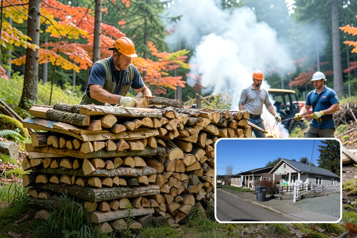 Fully Seasoned Firewood in South Prairie, Pierce County, WA - Ready to burn on delivery day