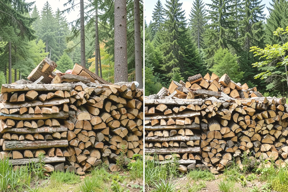 Fully Seasoned Firewood in Tukwila, King County, WA - Wood is split and stacked for extended curing