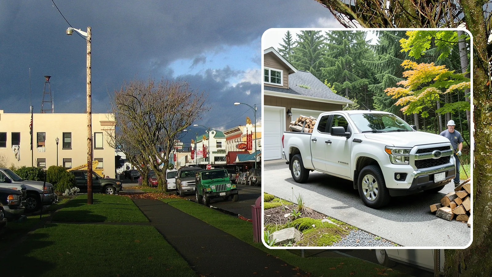 Garage Delivery in Arlington, Snohomish County, WA - Firewood delivered directly into your garage to keep it dry and close at hand.