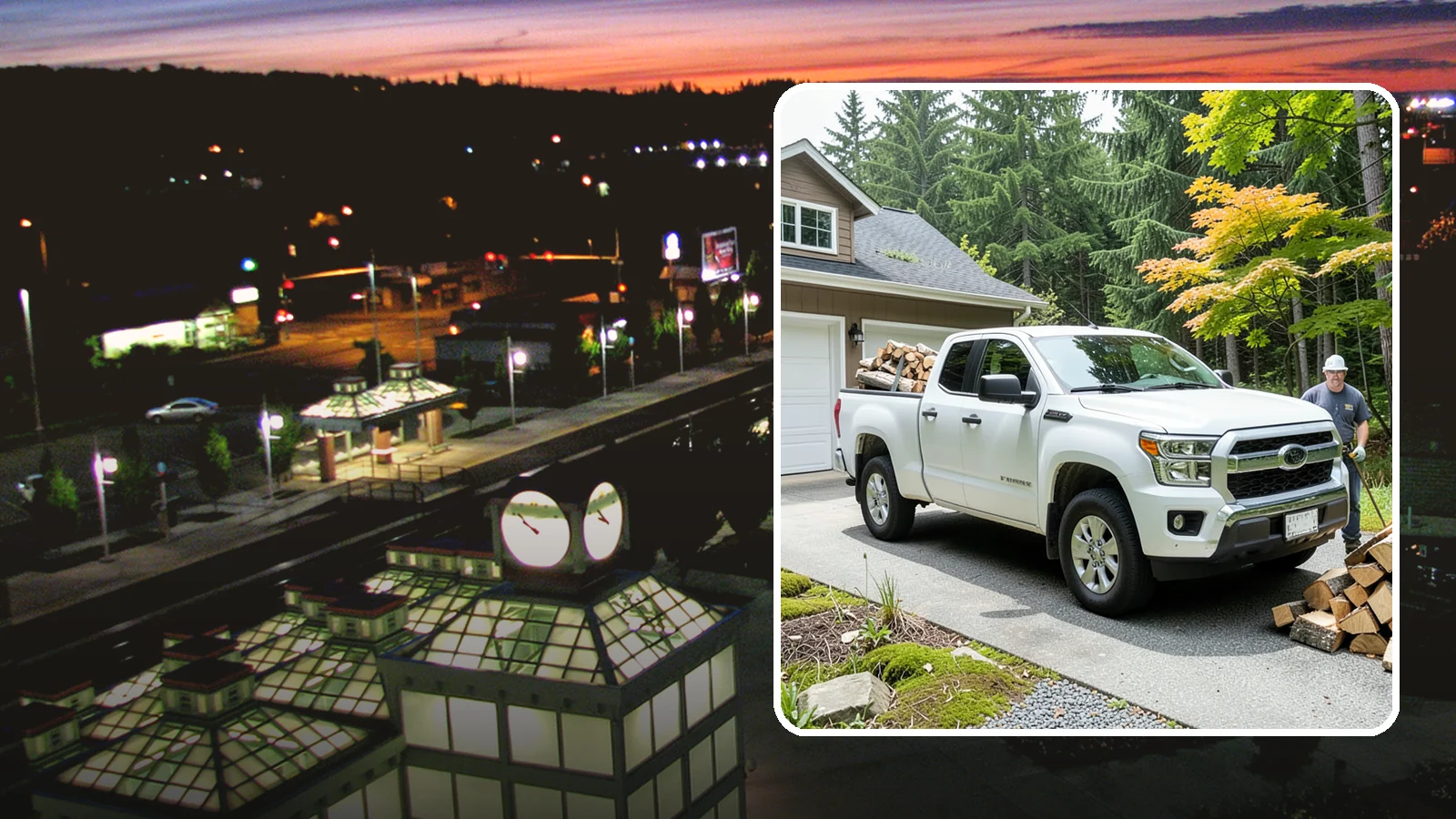 Garage Delivery in Auburn, King County, WA - Firewood delivered directly into your garage to keep it dry and close at hand.