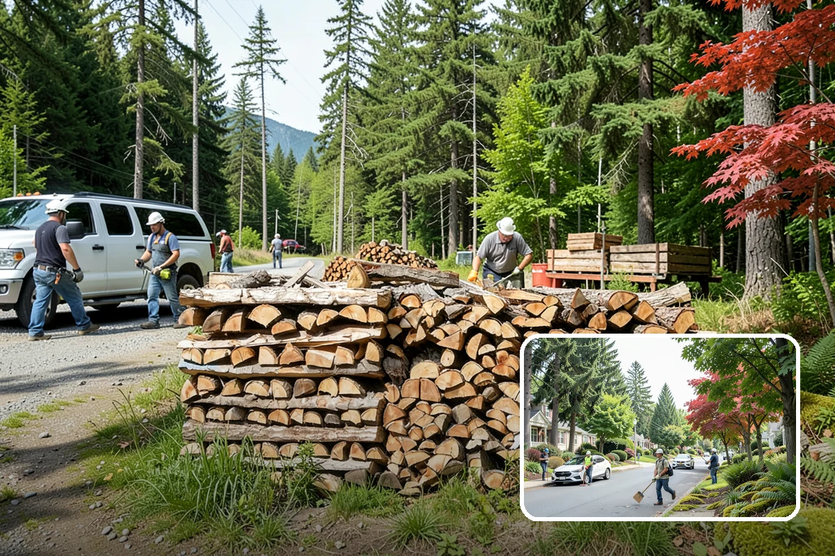 Garage Delivery in Beaux Arts Village, King County, WA - Wood stays completely dry indoors