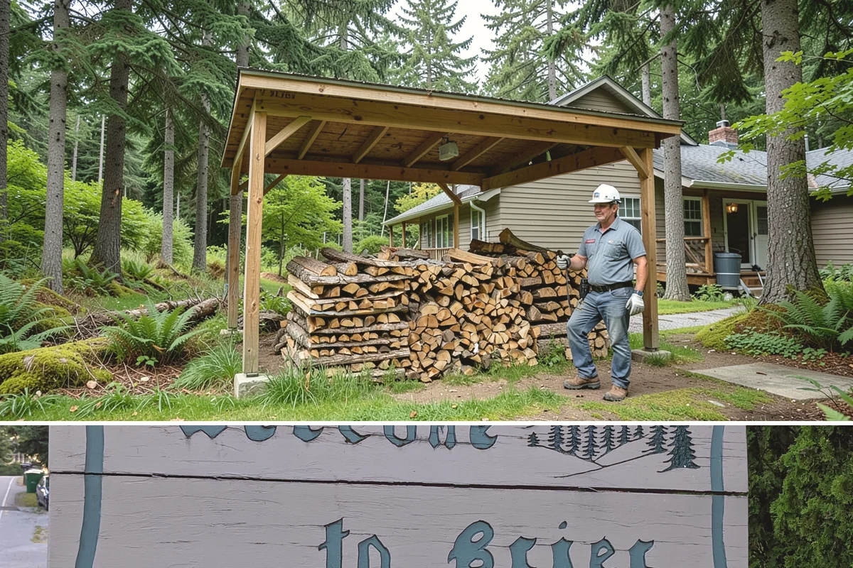Garage Delivery in Brier, Snohomish County, WA - A favorite through the rainy fall and winter months when dry storage matters most.