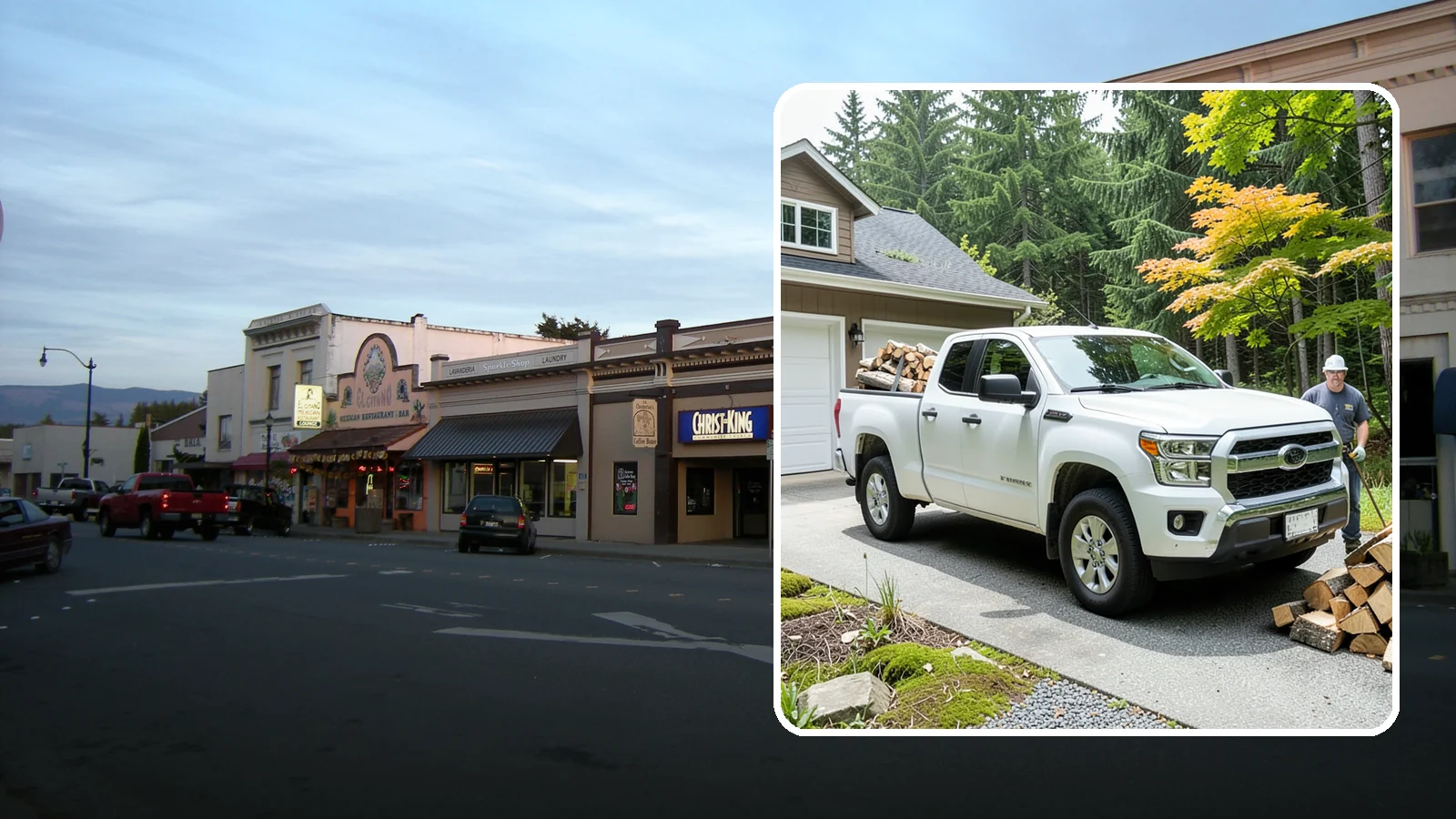 Garage Delivery in Burlington, Skagit County, WA - Firewood delivered directly into your garage to keep it dry and close at hand.