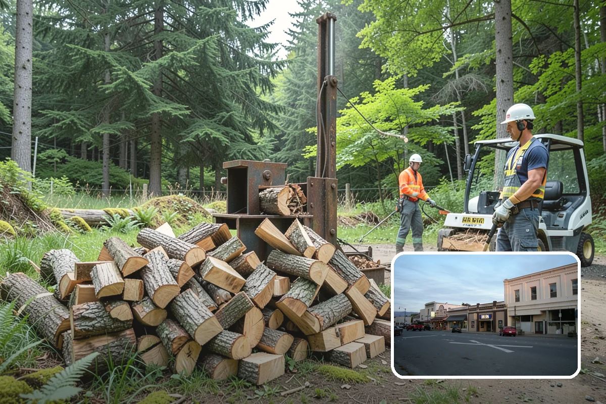 Garage Delivery in Burlington, Skagit County, WA - Wood stays completely dry indoors