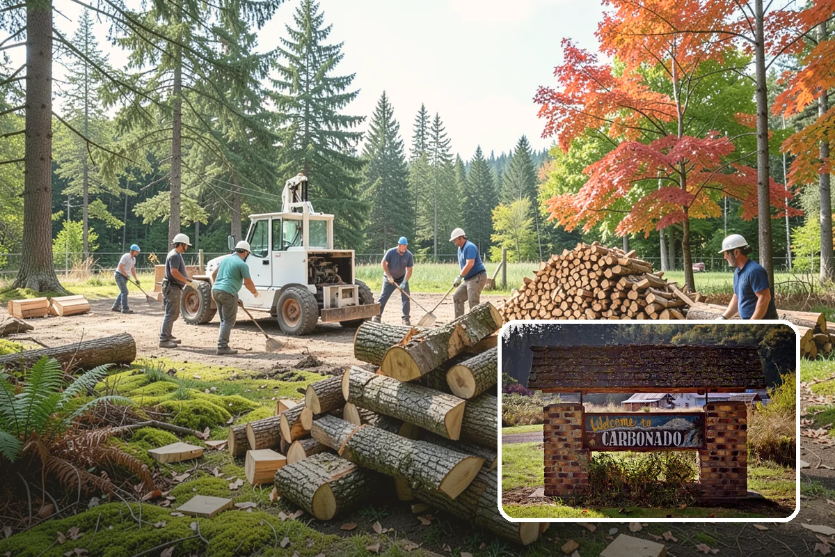 Garage Delivery in Carbonado, Pierce County, WA - Wood stays completely dry indoors