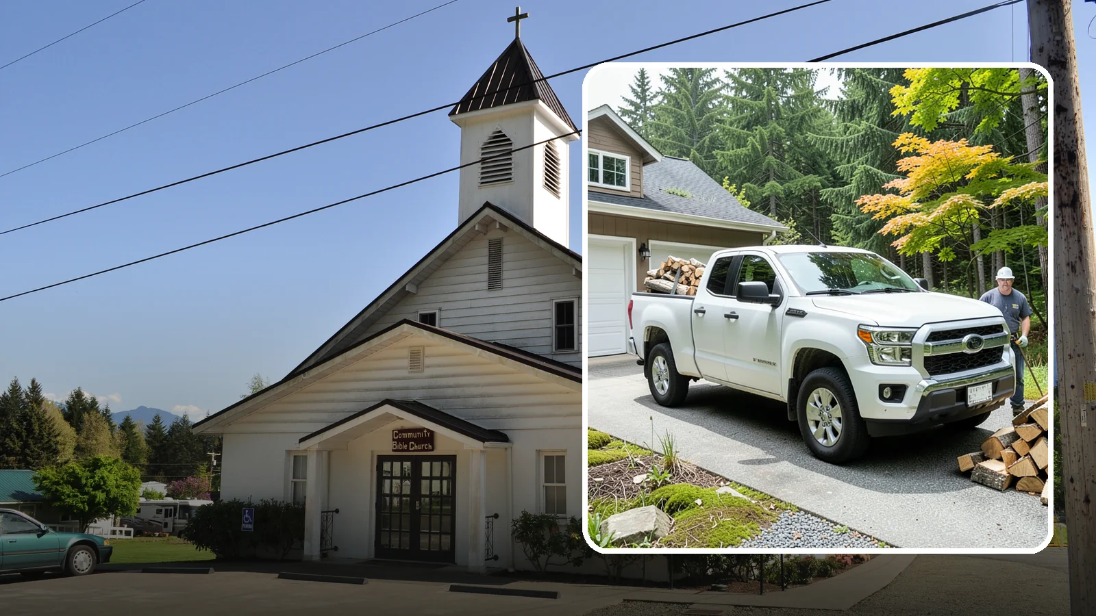 Garage Delivery in Concrete, Skagit County, WA - Firewood delivered directly into your garage to keep it dry and close at hand.