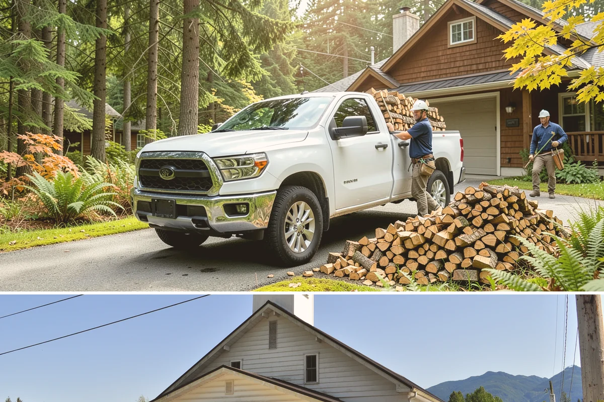 Garage Delivery in Concrete, Skagit County, WA - A favorite through the rainy fall and winter months when dry storage matters most.