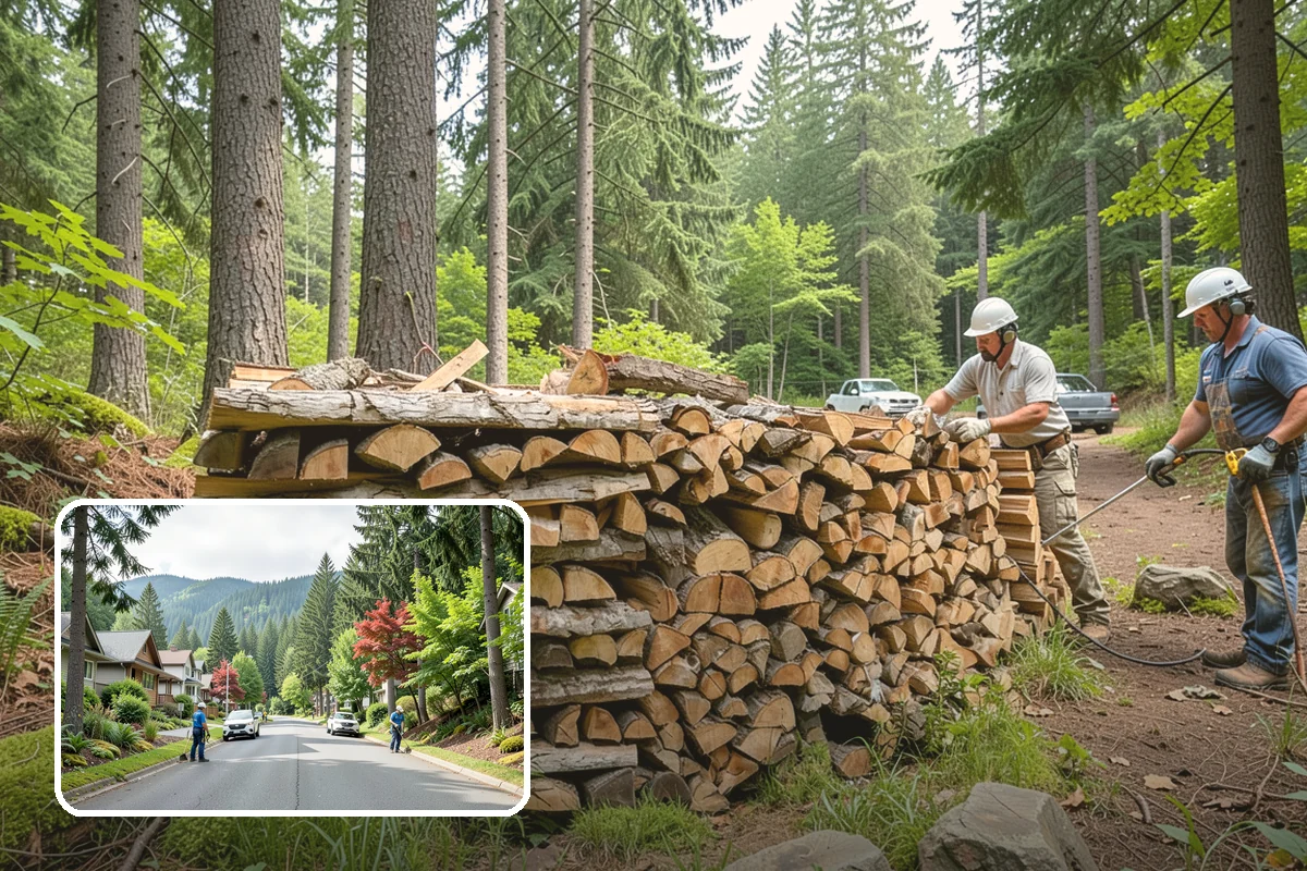 Garage Delivery in Darrington, WA - Wood stays completely dry indoors