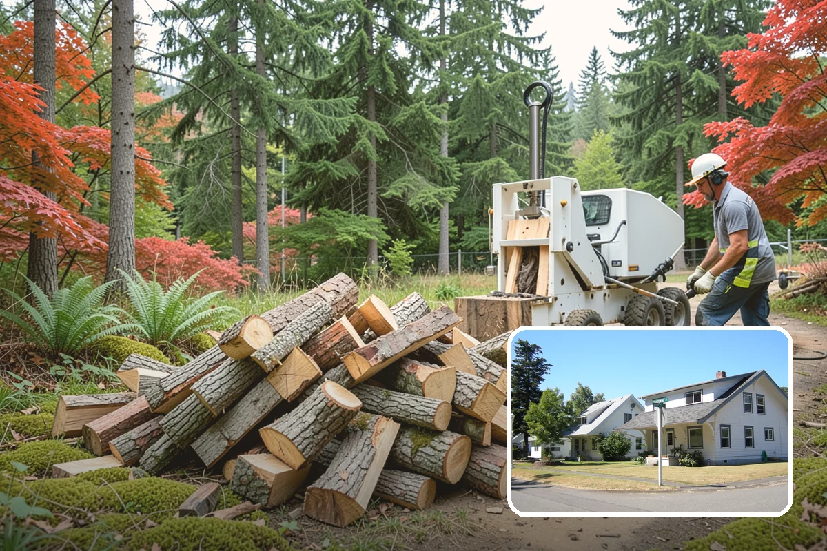 Garage Delivery in DuPont, Pierce County, WA - Wood stays completely dry indoors
