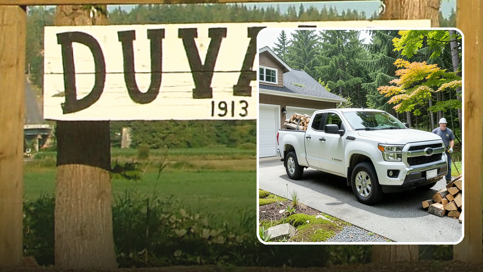 Garage Delivery in Duvall, King County, WA - Firewood delivered directly into your garage to keep it dry and close at hand.