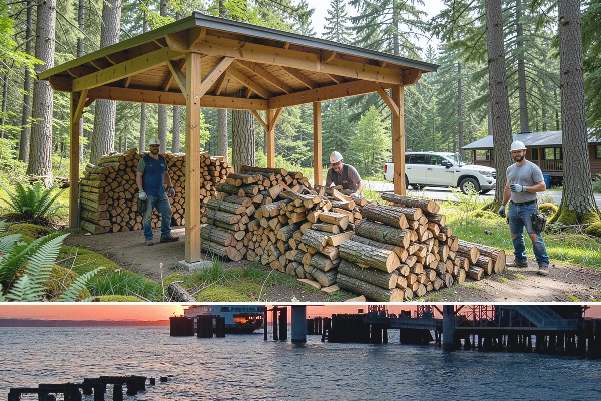 Garage Delivery in Edmonds, Snohomish County, WA - A favorite through the rainy fall and winter months when dry storage matters most.